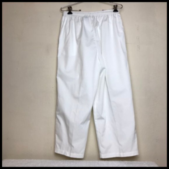 Cabin Creek Casual Cotton Blend Elastic Waist Slacks With Pockets Size 12 - Picture 3 of 8